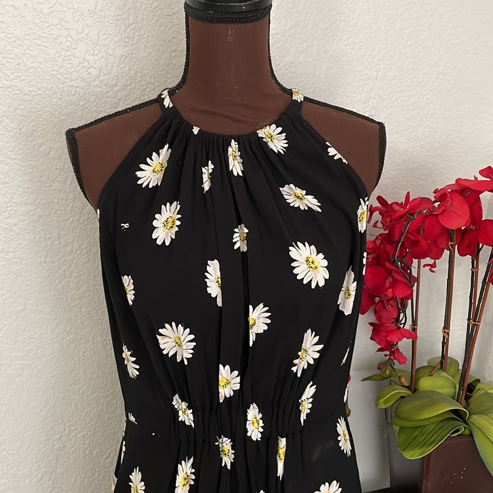kate spade Black Daisy Print Midi Dress - Picture 2 of 6